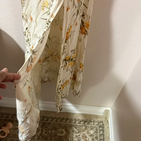 Reformation pearl aurora Cream Floral Maxi Dress - Picture 9 of 11